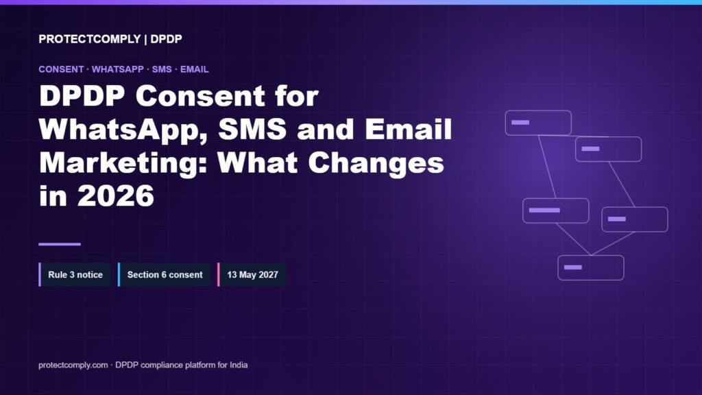 DPDP consent for marketing: WhatsApp, SMS and email consent rules for Indian marketers in 2026